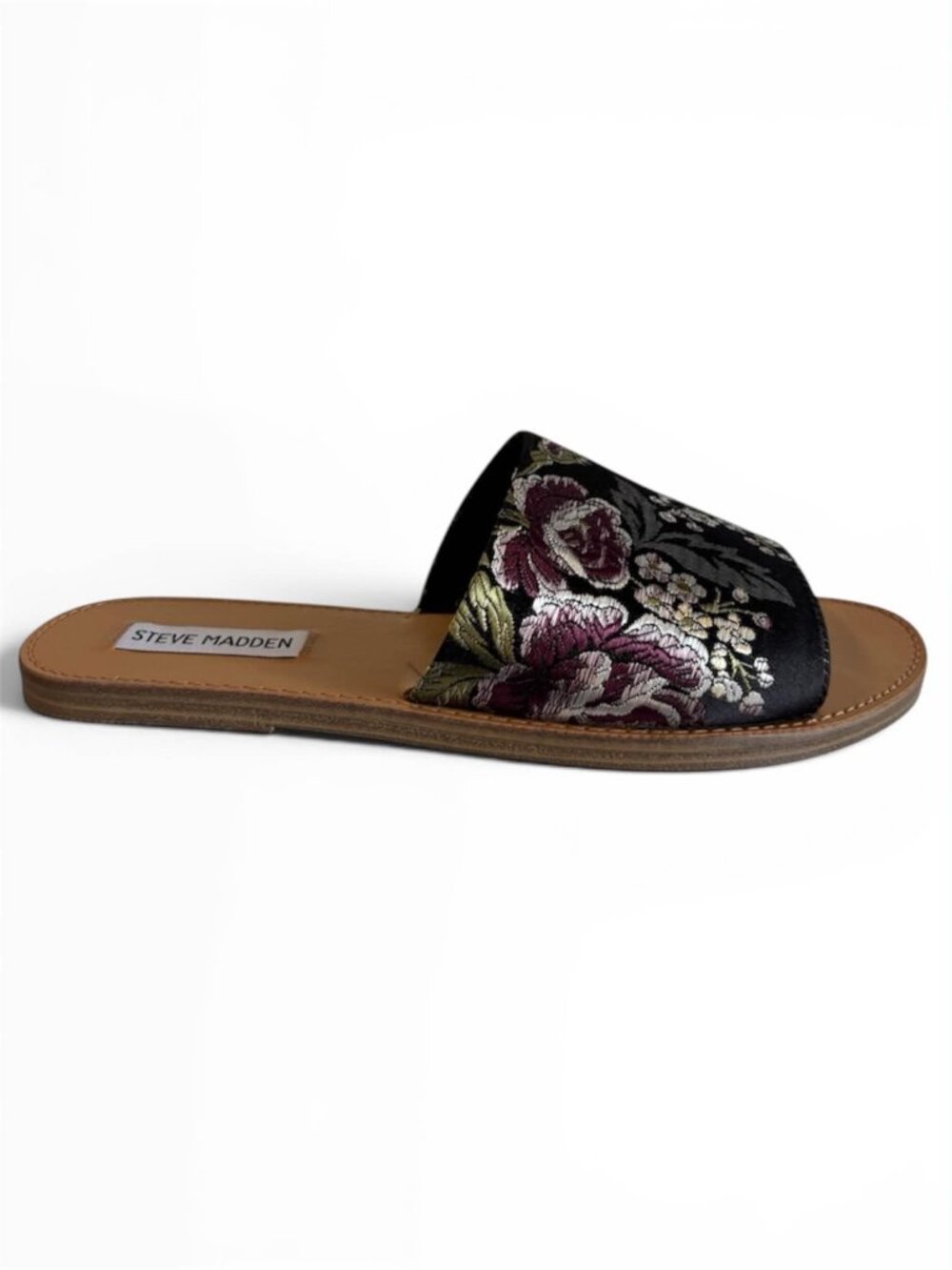 Steve Madden Women Floral Patterned Flat Slide Sandals Size 6.5 - P1